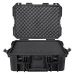 Eylar 18" Intact Series Hard Camera Case, Lightweight and Durable Stacker Design with Foam (Black)