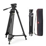 SmallRig AD-01 Video Tripod, 73" Heavy Duty Tripod with 360 Degree Fluid Head and Quick Release Plate for DSLR, Camcorder, Cameras 3751