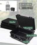 Uxwuy Hard Case with Foam Camera Hard Case Large Waterproof Protective Case Travel Camera Cases Hard Shell Equipment Foam Case for Electronics, 16" L x 11.8" W x 6.5" H