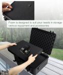 Uxwuy Hard Case with Foam Camera Hard Case Large Waterproof Protective Case Travel Camera Cases Hard Shell Equipment Foam Case for Electronics, 16" L x 11.8" W x 6.5" H