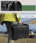 Uxwuy Hard Case with Foam Camera Hard Case Large Waterproof Protective Case Travel Camera Cases Hard Shell Equipment Foam Case for Electronics, 16" L x 11.8" W x 6.5" H