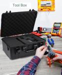 Uxwuy Hard Case with Foam Camera Hard Case Large Waterproof Protective Case Travel Camera Cases Hard Shell Equipment Foam Case for Electronics, 16" L x 11.8" W x 6.5" H