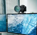 【CM01】 RAUBAY Monitor Top Camera Mount Clamp, Hanging Webcam Stand with 1/4" Screw, Suitable for Flat-Screen Monitors, for Live Stream, Video Conferencing, YouTube, TikTok, etc.