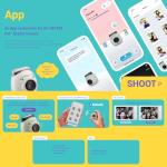 FUJIFILM INSTAX PAL Fuji Digital Camera Lavender Blue + Custom Case & 32gb Memory Card Accessory Bundle