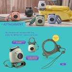 FUJIFILM INSTAX PAL Fuji Digital Camera Lavender Blue + Custom Case & 32gb Memory Card Accessory Bundle
