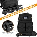 Tactical Camera Backpack for DSLR/SLR/Mirrorless Photography Camera, Camera Bag Case Water-resistant Travel Backpack with 15.6" Laptop Compartment Compatible with Canon