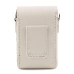 Mega Gear MG1416 Canon PowerShot G7 X Mark II, G7 X Leather Camera Case with Strap, PU Leather, White