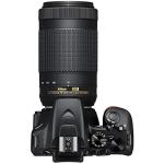 Nikon D3500 24.2MP DSLR Camera w/AF-P 18-55mm VR Lens & 70-300mm Dual Zoom Lens (1588B) – (Renewed)