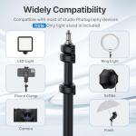 Ulanzi TT43 Extendable Photography Light Stand, Adjustable 6.23ft Aluminum Tripod, Reversible Portable Studio Lighting Tripod for Continute Output Lighting/Strobe Light/Webcams/Cameras/Softbox
