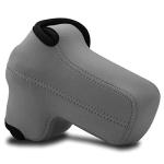 MegaGear MG1824 Ultra Light Neoprene Camera Case Compatible With Nikon Z50 (50-250MM) - Gray, PU Leather
