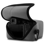MegaGear MG1824 Ultra Light Neoprene Camera Case Compatible With Nikon Z50 (50-250MM) - Gray, PU Leather