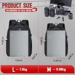 RAINSMORE Camera Backpack Camera Bag for DSLR/SLR Mirrorless 14 Inch Laptop Camera Backpack for Photographers Anti-theft Photography Bag with Rain Cover, Tripod Holder, Black