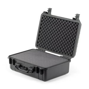 GT Tools Waterproof Hard Case - Crushproof & Dustproof - Foam Protection - Pressure Equalization Valve - Portable Protective Storage Box for Travel, Hunting, Military, Tactical - 19-Inch (Black)