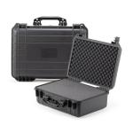GT Tools Waterproof Hard Case - Crushproof & Dustproof - Foam Protection - Pressure Equalization Valve - Portable Protective Storage Box for Travel, Hunting, Military, Tactical - 19-Inch (Black)