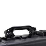 GT Tools Waterproof Hard Case - Crushproof & Dustproof - Foam Protection - Pressure Equalization Valve - Portable Protective Storage Box for Travel, Hunting, Military, Tactical - 19-Inch (Black)
