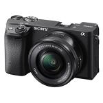 Sony Alpha a6400 Mirrorless Digital Camera with 16-50mm Lens + 32GB Card, Tripod, Case, and More (18pc Bundle)