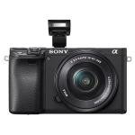 Sony Alpha a6400 Mirrorless Digital Camera with 16-50mm Lens + 32GB Card, Tripod, Case, and More (18pc Bundle)