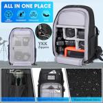 SDYSM Camera Backpack Bag Professional for DSLR/SLR Mirrorless Camera Waterproof 15.6 inch Tactical Camera Bags for Photographers with Rain Cover, Tripod Holder, Small Bag Photography Backpack Case