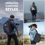 SDYSM Camera Backpack Bag Professional for DSLR/SLR Mirrorless Camera Waterproof 15.6 inch Tactical Camera Bags for Photographers with Rain Cover, Tripod Holder, Small Bag Photography Backpack Case
