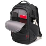 Manfrotto PRO Light Backloader S, Professional Camera Backpack, Top and Rear Access, Double Tripod Attachment, Padded Backpack with Interchangeable Dividers, Black