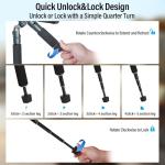 SIRUI Compact Mini Desktop Tripod, 20" Aluminum Portable Small Tabletop Tripod Stand with 360° Ball Head for DSLR, Camera, Phone, Loaded up to 17.64lbs, Phone Holder Included, AM-TT50