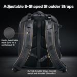 ULANZI BP10 35L Hardshell Camera Backpack, Professional Splash-proof Photography Camera Case Anti Theft Travel f Photographers Unisex Drone DSLR Mirrorless Camera Lens Tripod Holder 17'' Laptop Black