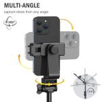 Liphisy 64” Tripod for Cell Phone & Camera, Phone Tripod with Remote and Phone Holder, Sturdy & Stable Height Adjustable Multi-Angle Shot Selfie Stick Tripod for Video Recording