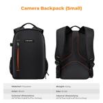 K&F Concept Camera Backpack for Photographers Photography Camera Bag Multi-Functional Camera Bags for Men Women (10L)