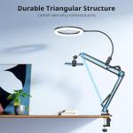 UBeesize 10" Ring Light with Overhead Phone Mount, LED Selfie Light with Stand and Phone Holder, Desk Light for iPhone, Desk Tripod for Video Recording, YouTube, TikTok, Live Stream, Cooking, Vlog