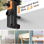 UBeesize 10" Ring Light with Overhead Phone Mount, LED Selfie Light with Stand and Phone Holder, Desk Light for iPhone, Desk Tripod for Video Recording, YouTube, TikTok, Live Stream, Cooking, Vlog