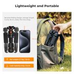 K&F Concept Mini Desktop Tripod, 20.5''/ 52cm Compact Desk Tripod with 360 Degree Ball Head, 1/4 inch Quick Release Plate for Camera Video Camcorder, Load up to 13.22 lbs/6 KG