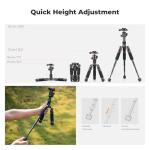 K&F Concept Mini Desktop Tripod, 20.5''/ 52cm Compact Desk Tripod with 360 Degree Ball Head, 1/4 inch Quick Release Plate for Camera Video Camcorder, Load up to 13.22 lbs/6 KG