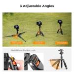K&F Concept Mini Desktop Tripod, 20.5''/ 52cm Compact Desk Tripod with 360 Degree Ball Head, 1/4 inch Quick Release Plate for Camera Video Camcorder, Load up to 13.22 lbs/6 KG