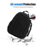 YaKuss Hard Shell Camera Backpack, Shockproof Camera Bag Case with Tripod Strap, for 14" Laptop, Camera Backpacks for Photographers,for Canon Nikon Sony SLR DSLR Mirrorless Camera, Lenses, M, Black
