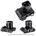 Solid Metal Hand Grip Secure L Bracket Holder for Leica Q2 Digital Camera, Anti Slip Q2 Handgrip with Arca Swiss Type Quick Release Tripod Mount, No Blocking to Battery & Memory Card Compartment
