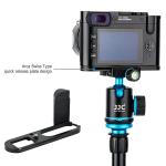 Solid Metal Hand Grip Secure L Bracket Holder for Leica Q2 Digital Camera, Anti Slip Q2 Handgrip with Arca Swiss Type Quick Release Tripod Mount, No Blocking to Battery & Memory Card Compartment
