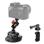 K&F Concept 4.5" Suction Cup Camera Mount with Magic Arm, ARRI Style 1/4" 3/8" Threads, Quick Release Car Mount Compatible with Gopro DJI Insta360 for DSLR Action Camera Phone Video Shooting