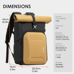 TARION Hardshell Large Camera Backpack - Expandable Camera Bag for Photographers with 16" Laptop Compartment & Side Access & Rain Cover(XH Gold)