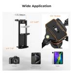 K&F Concept 75.6 inch Camera Tripod, Heavy Duty DSLR Tripods with 360 Degree Ball Head Load Capacity 17.6lbs, Detachable Monopod, Cellphone Clip for Smartphone O275A5+BH-36