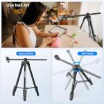 70" Phone Tripod & Selfie Stick, Horizontal Overhead Tripod, Extendable Camera Cell Phone Tripod Stand with Wireless Remote and Phone Holder for Filming Video Recording Live Stream
