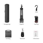 70" Phone Tripod & Selfie Stick, Horizontal Overhead Tripod, Extendable Camera Cell Phone Tripod Stand with Wireless Remote and Phone Holder for Filming Video Recording Live Stream