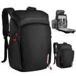 K&F Concept Camera bags Waterproof 25L Large Capacity Camera Case with Raincover Camera Case 15.6 Inch Laptop Compartment Compatible with Canon/Nikon/Sony/DJI Mavic Drone Travel Camera Backpack