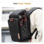 K&F Concept Camera bags Waterproof 25L Large Capacity Camera Case with Raincover Camera Case 15.6 Inch Laptop Compartment Compatible with Canon/Nikon/Sony/DJI Mavic Drone Travel Camera Backpack