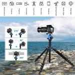 JOILCAN Tripod for Camera, 81" Aluminum Camera Tripod, 83" DSLR Tripods & Monopods, Heavy Duty Travel Tripod for Binoculars Spotting Scope Telescope, Max Load 35lb