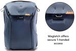 Peak Design Everyday Backpack 30L, Midnight, MagLatch Top, Dual Side Access, FlexFold Dividers, Fits 15" / 16" Laptop, For Camera Carry, Daily Commutes or Travel, Versatile Backpack for Men & Women