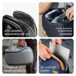 Peak Design Everyday Backpack Zip 15L, Eclipse, 270-Degree Zip, Dual Side Pockets, FlexFold Dividers, Fits 15" Laptop, For Camera Carry, Daily Commutes or Travel, Versatile Backpack for Men and Women
