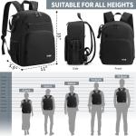 IPEB Camera Backpack for DSLR/SLR/Mirrorless Bag Professional Waterproof Camera Case 11"X5.9"X15" for Photographers Grey