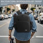 IPEB Camera Backpack for DSLR/SLR/Mirrorless Bag Professional Waterproof Camera Case 11"X5.9"X15" for Photographers Grey