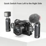 SmallRig Mini Side Handle Handgrip with Dual 1/4"-20 Screw Mount for Mirrorless Digital Camera DSLR Camera Small Camera Cage Built-in Wrench, Up and Down Adjustable, Pack of 2-4957