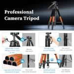 JOILCAN Tripod Camera Tripods, 74" Tripod for Camera Cell Phone Video Photography, Heavy Duty Tall Cameras Tripod Stand, Professional Travel DSLR Tripods Compatible with Canon iPhone, Max Load 15 LB